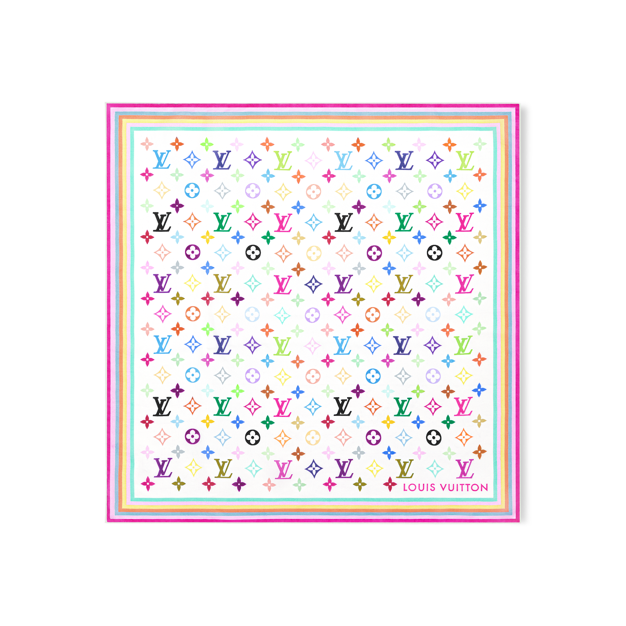 LV x TM Carré 55 cm com Monogram Colorido S00 - Acessórios | LOUIS